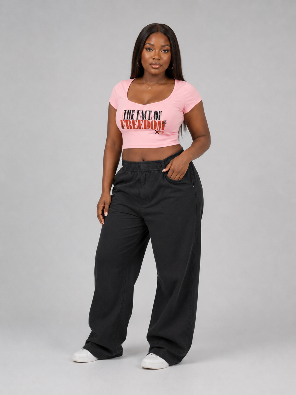 Women's Slim Cap Sleeve Crop T-Shirt