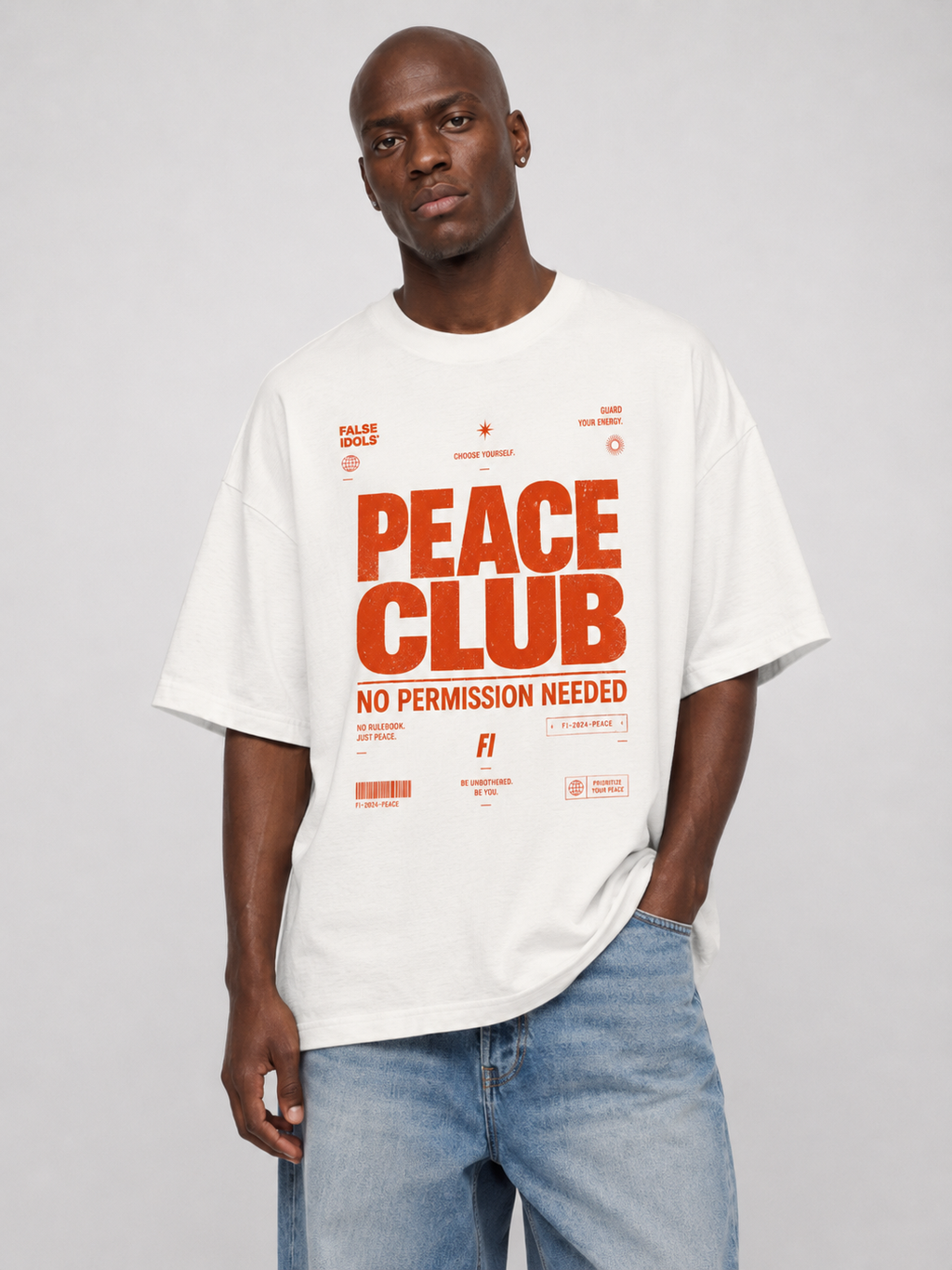 Textured Waffle Washed Boxy T-Shirt