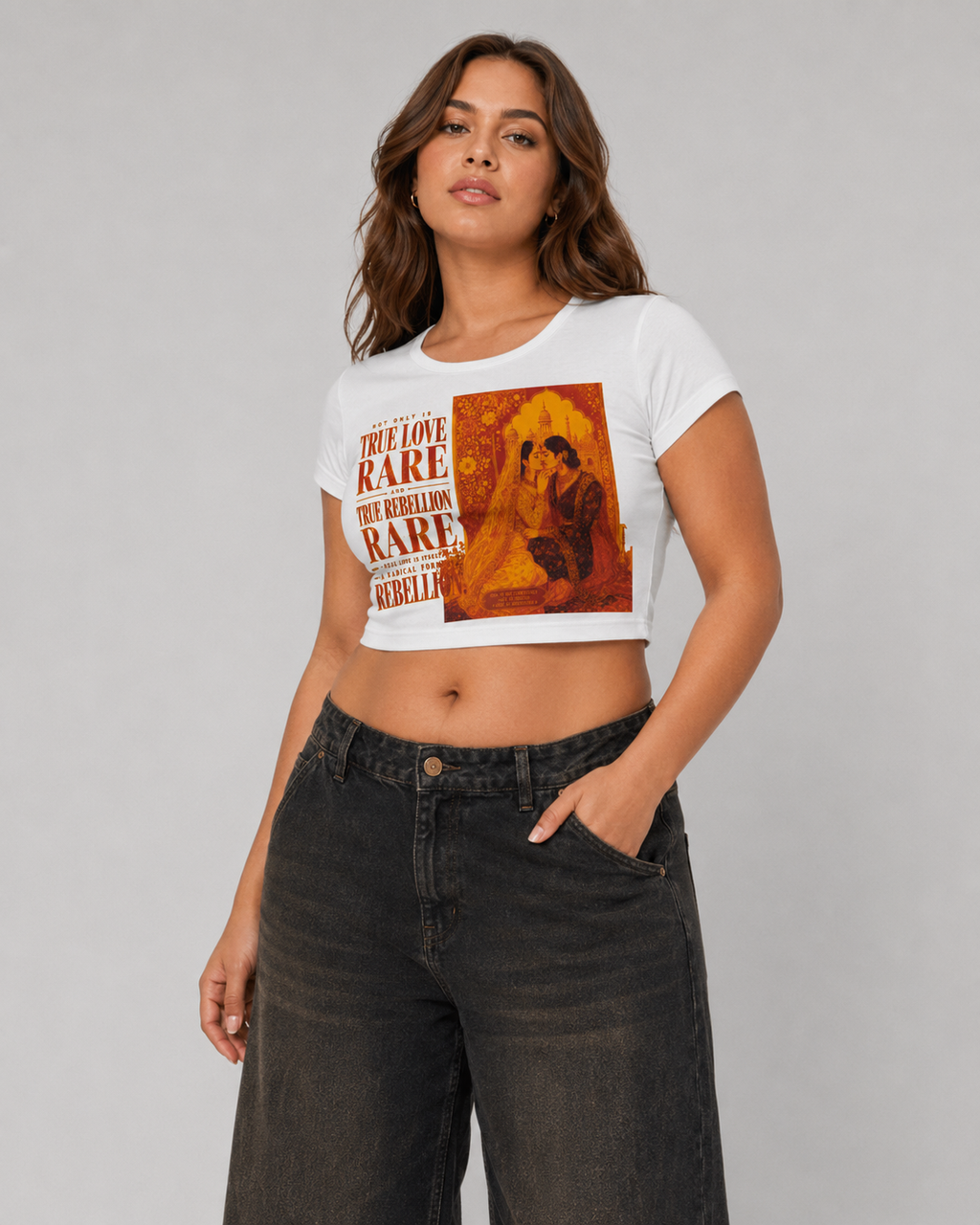 Snow Washed Crop Top