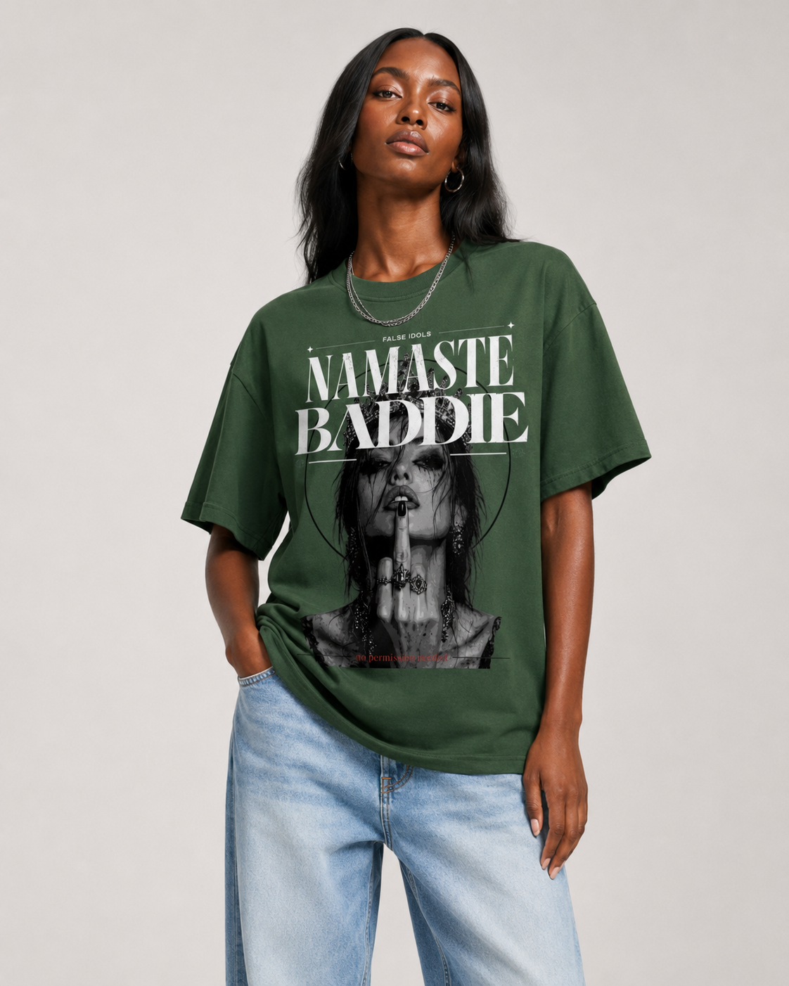 Unisex Crew Neck Sunfade Edge T-Shirt