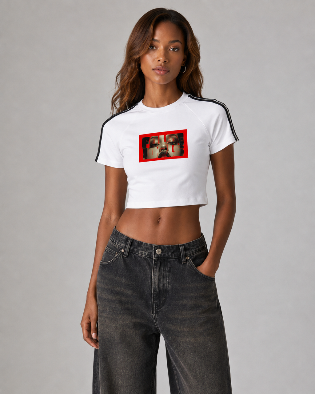 Taped Cooling Performance Crop Top