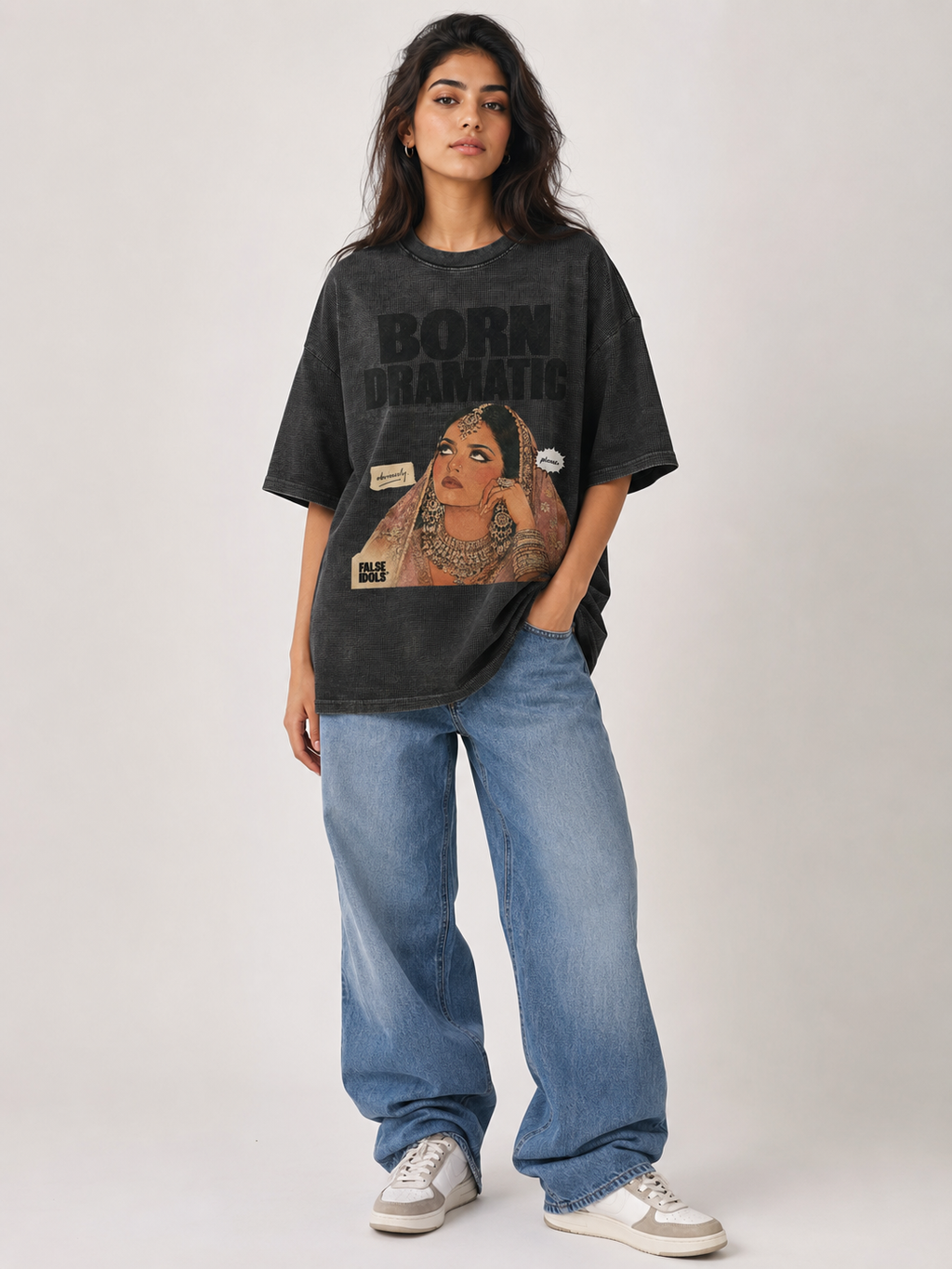 Textured Waffle Washed Boxy T-Shirt