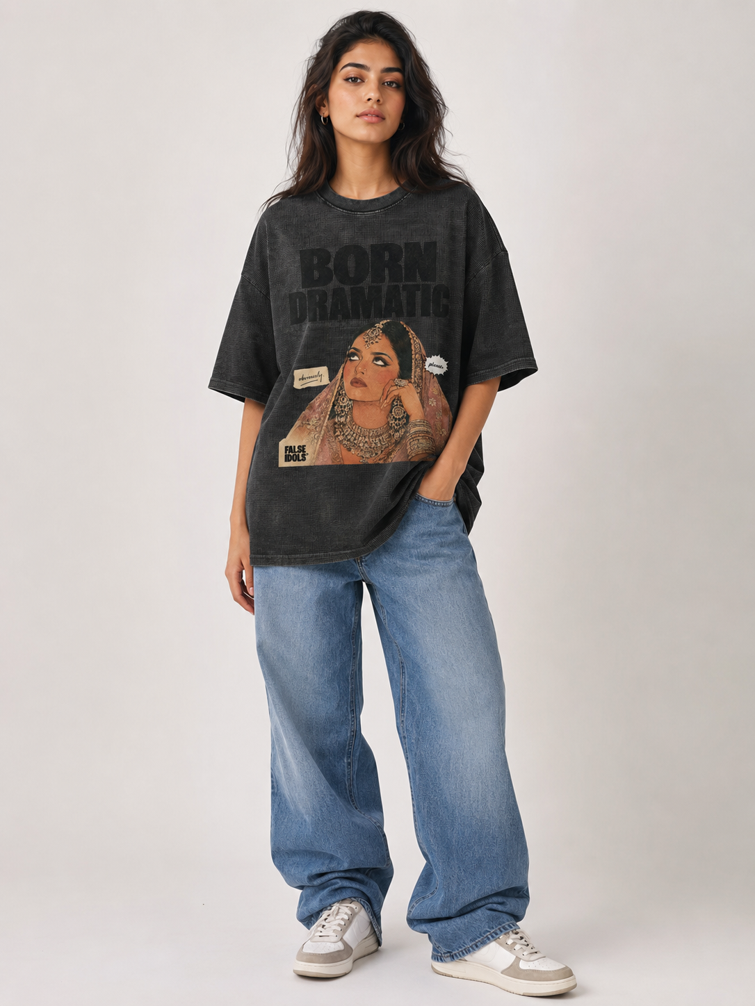 Textured Waffle Washed Boxy T-Shirt