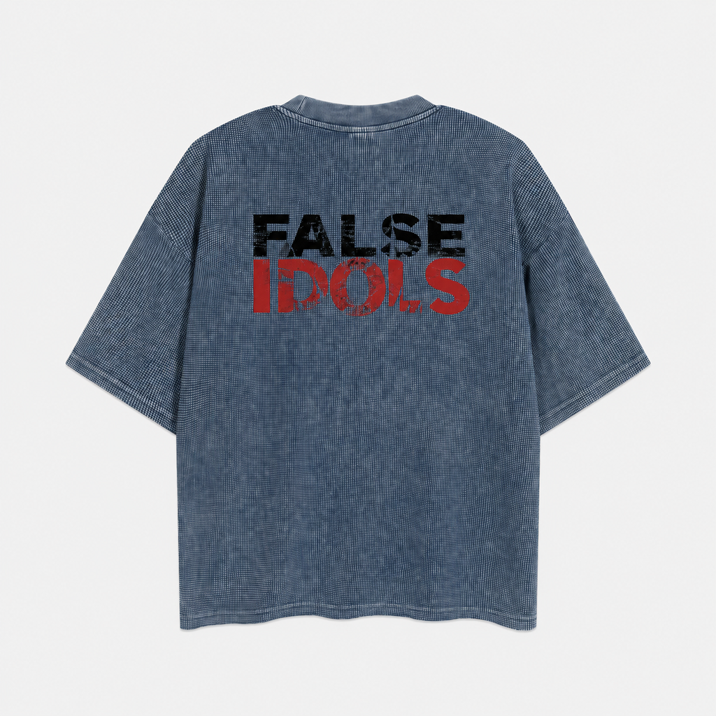 Textured Waffle Washed Boxy T-Shirt