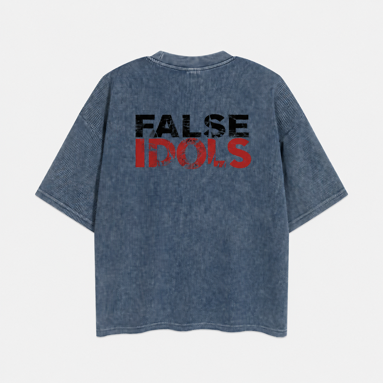 Textured Waffle Washed Boxy T-Shirt