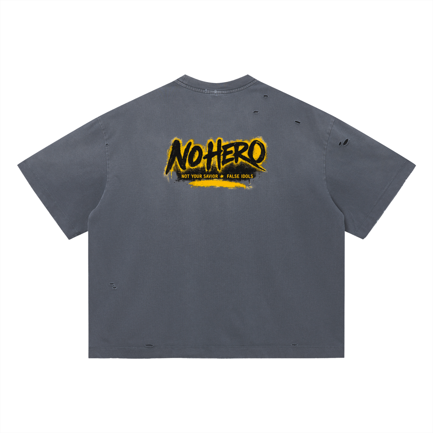 Vintage Washed Distressed Boxy Oversized T-Shirt