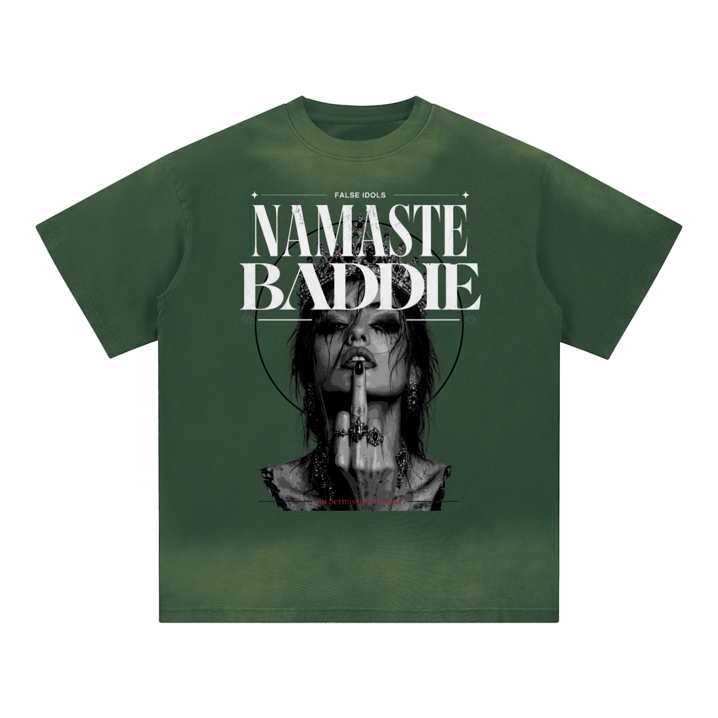 Unisex Crew Neck Sunfade Edge T-Shirt