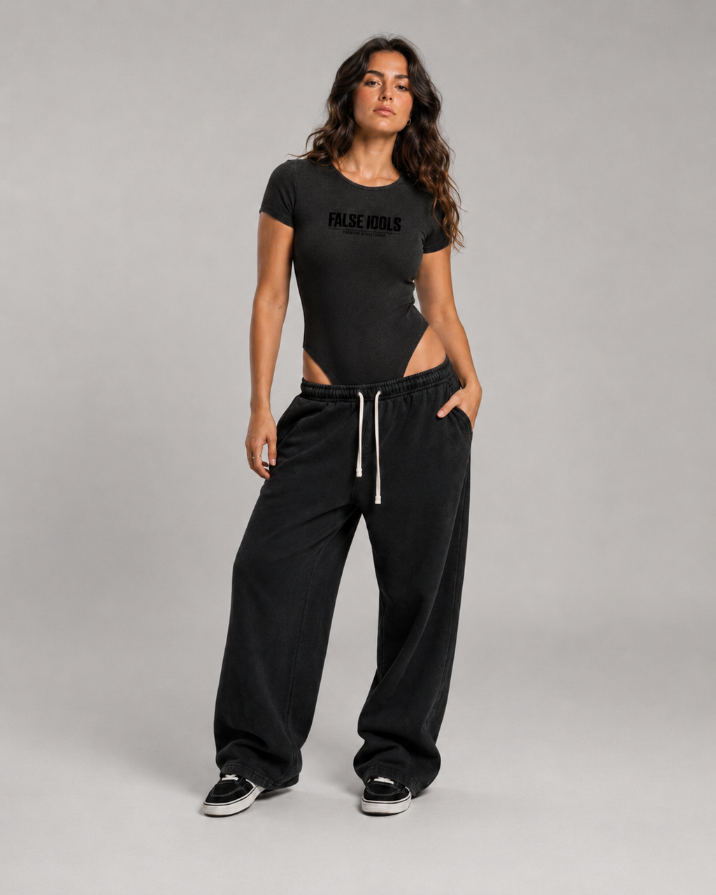 Women's Mineral Wash Crewneck Bodysuit