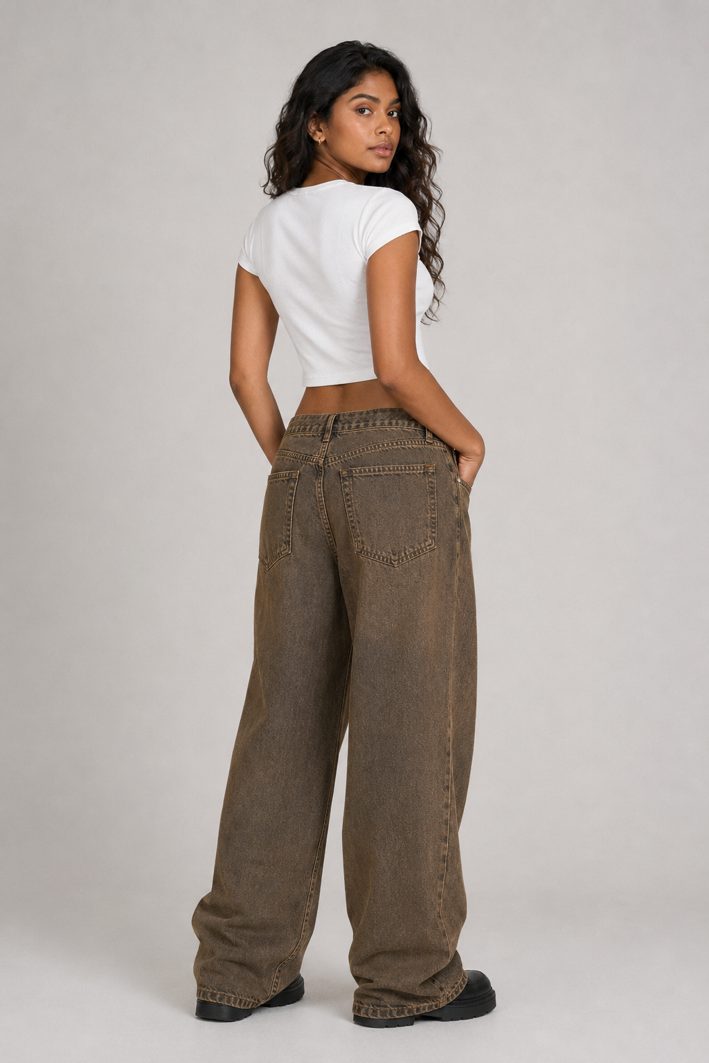 Snow Washed Crop Top