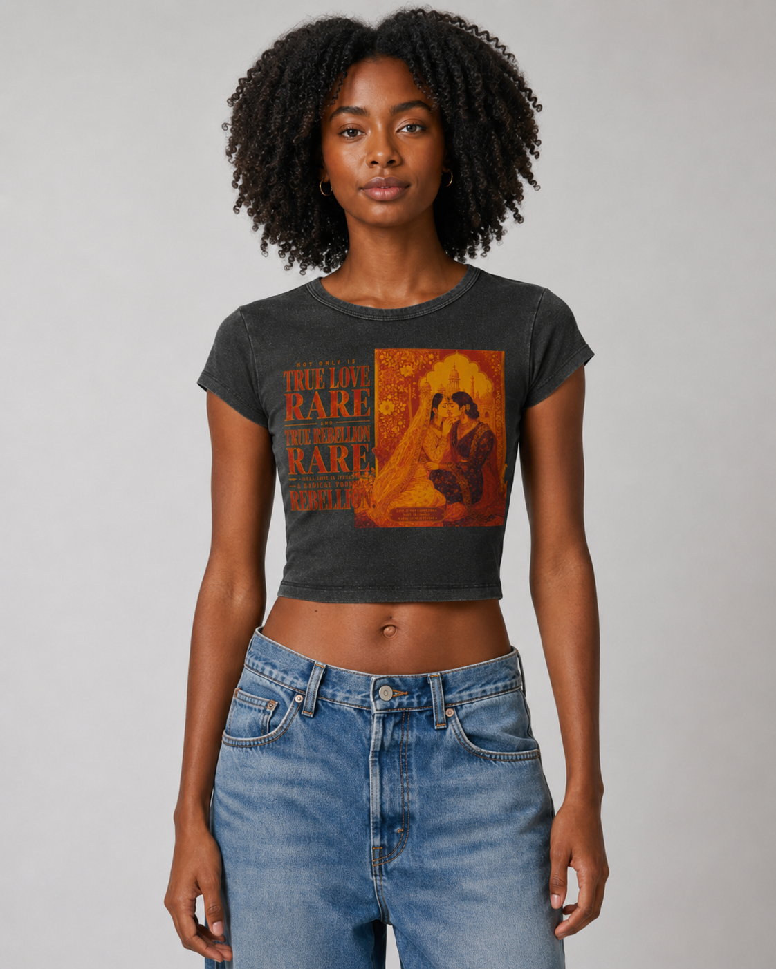 Snow Washed Crop Top