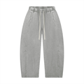 Unisex Mineral Wash Barrel Leg Pants