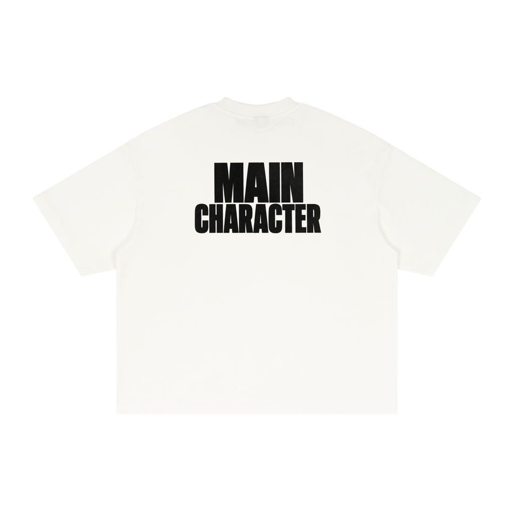 Textured Waffle Washed Boxy T-Shirt