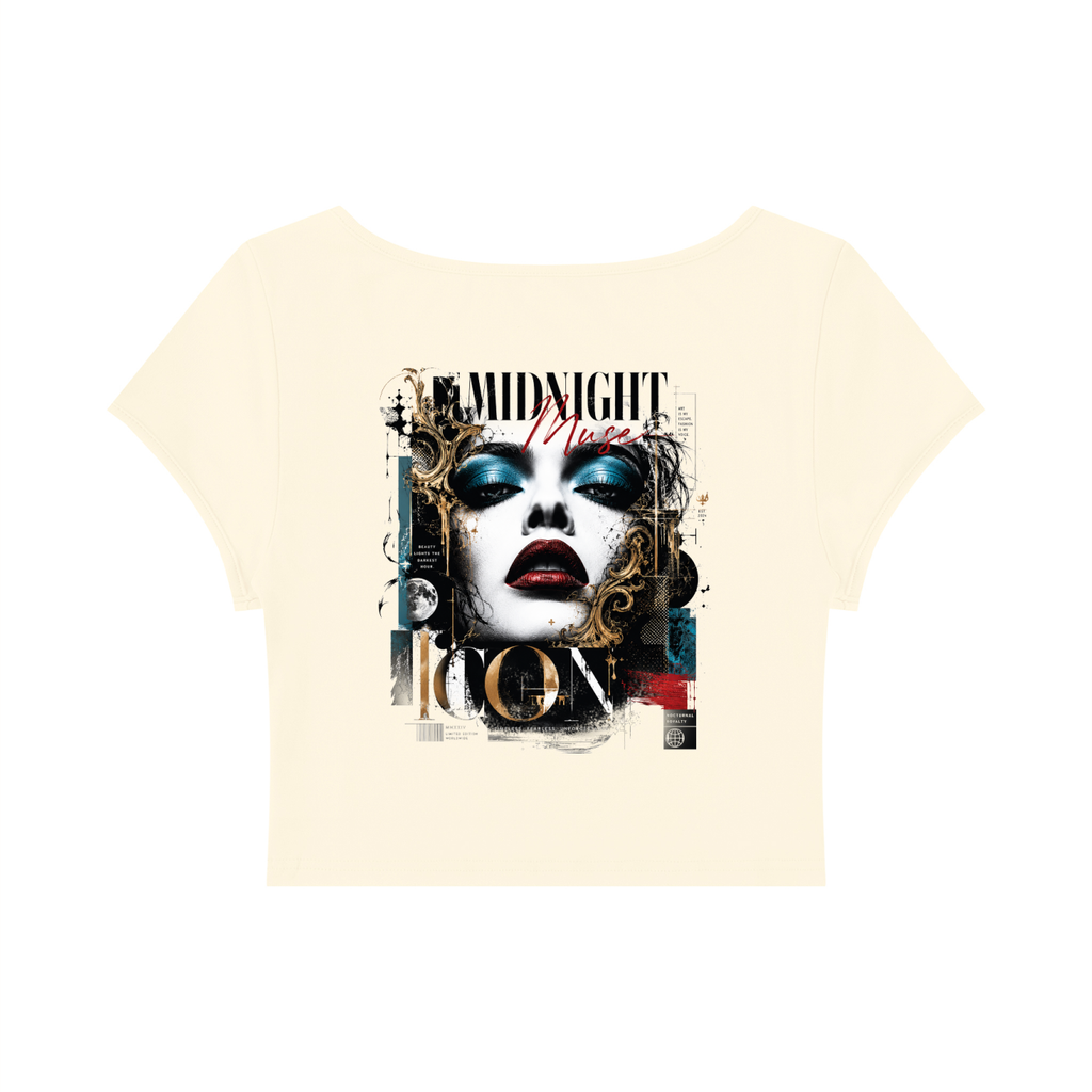Women's Slim Cap Sleeve Crop T-Shirt