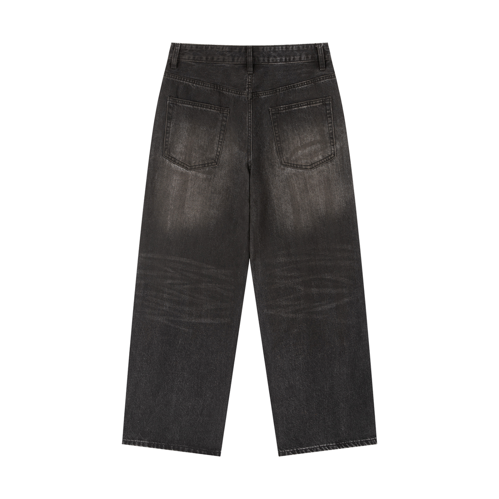 Vintage Wash Heavyweight Denim Jeans