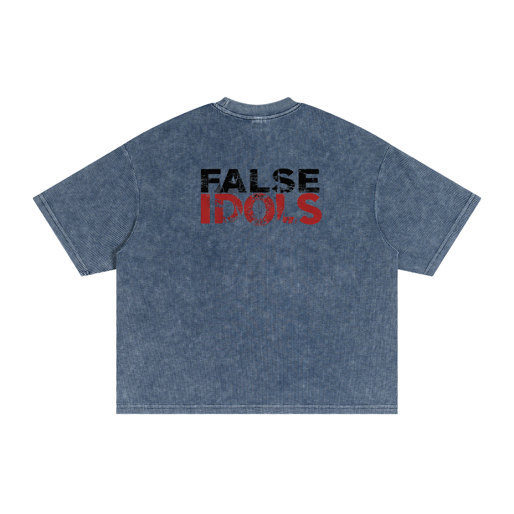 Textured Waffle Washed Boxy T-Shirt