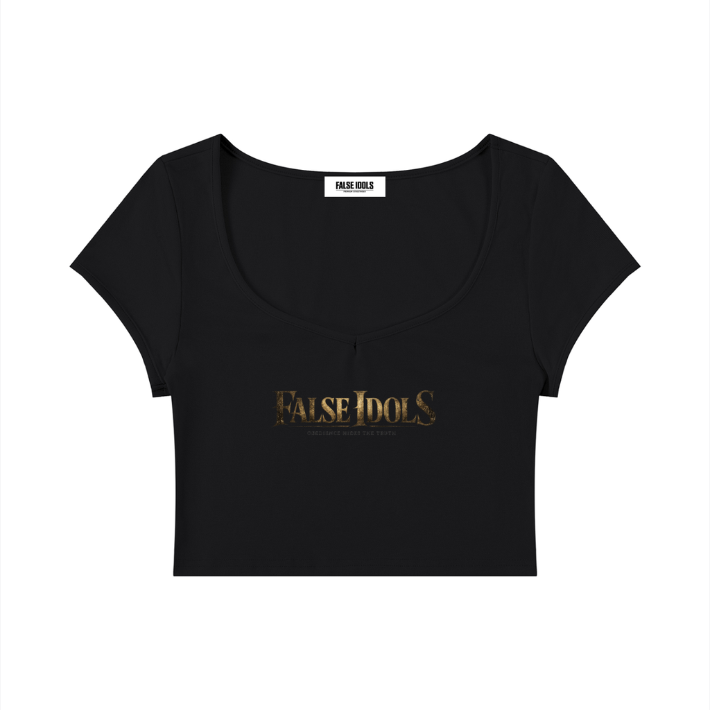 Women's Slim Cap Sleeve Crop T-Shirt