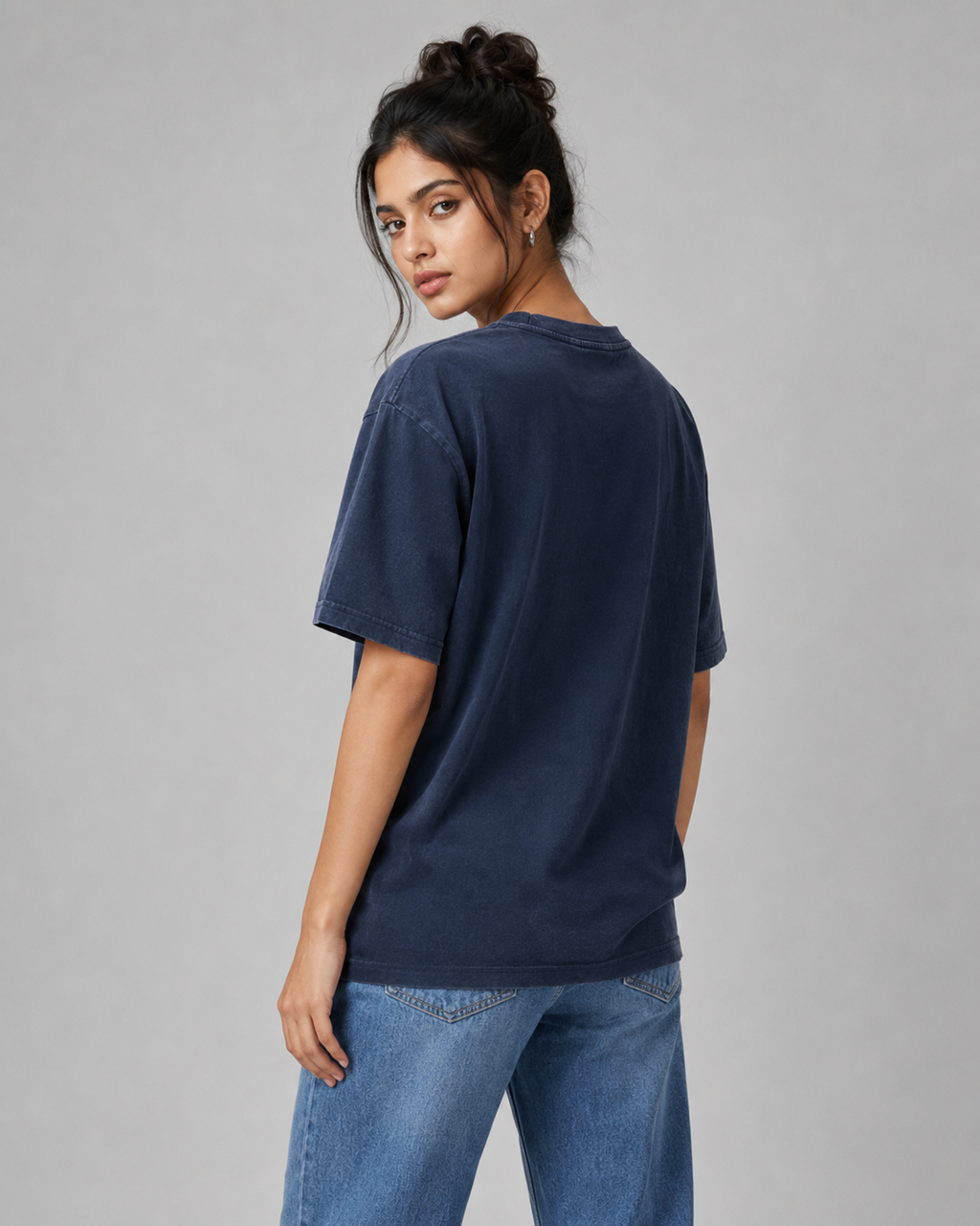 Unisex Crew Neck Sunfade Edge T-Shirt