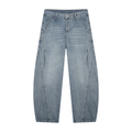 Men's Vintage Wash Barrel Leg Jeans