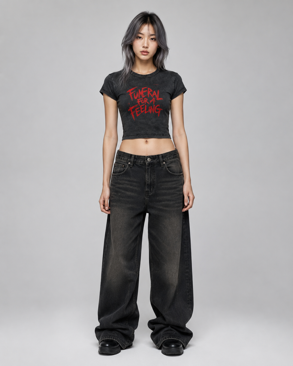Snow Washed Crop Top
