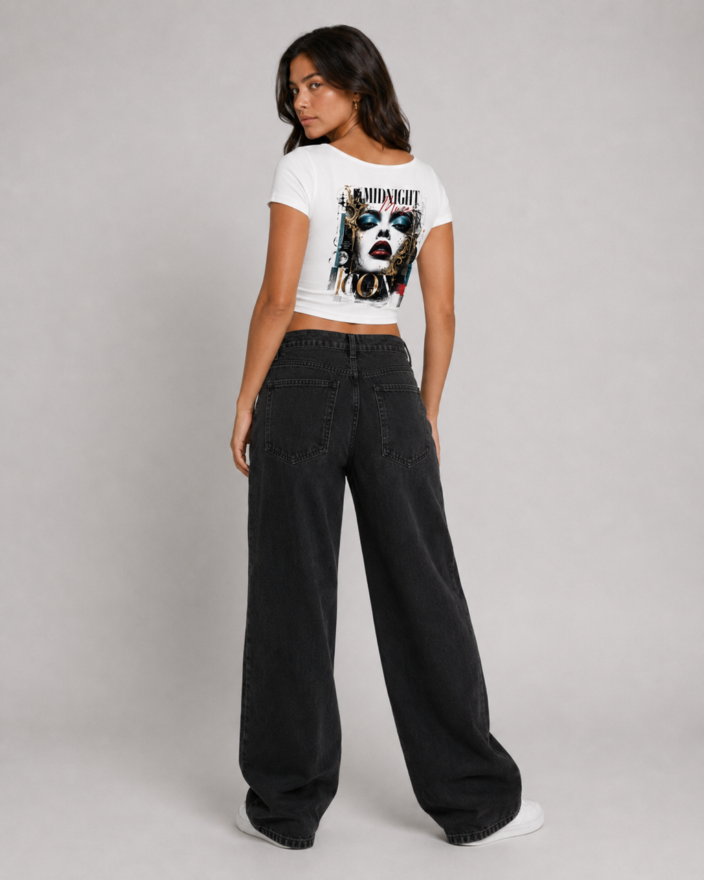 Women's Slim Cap Sleeve Crop T-Shirt