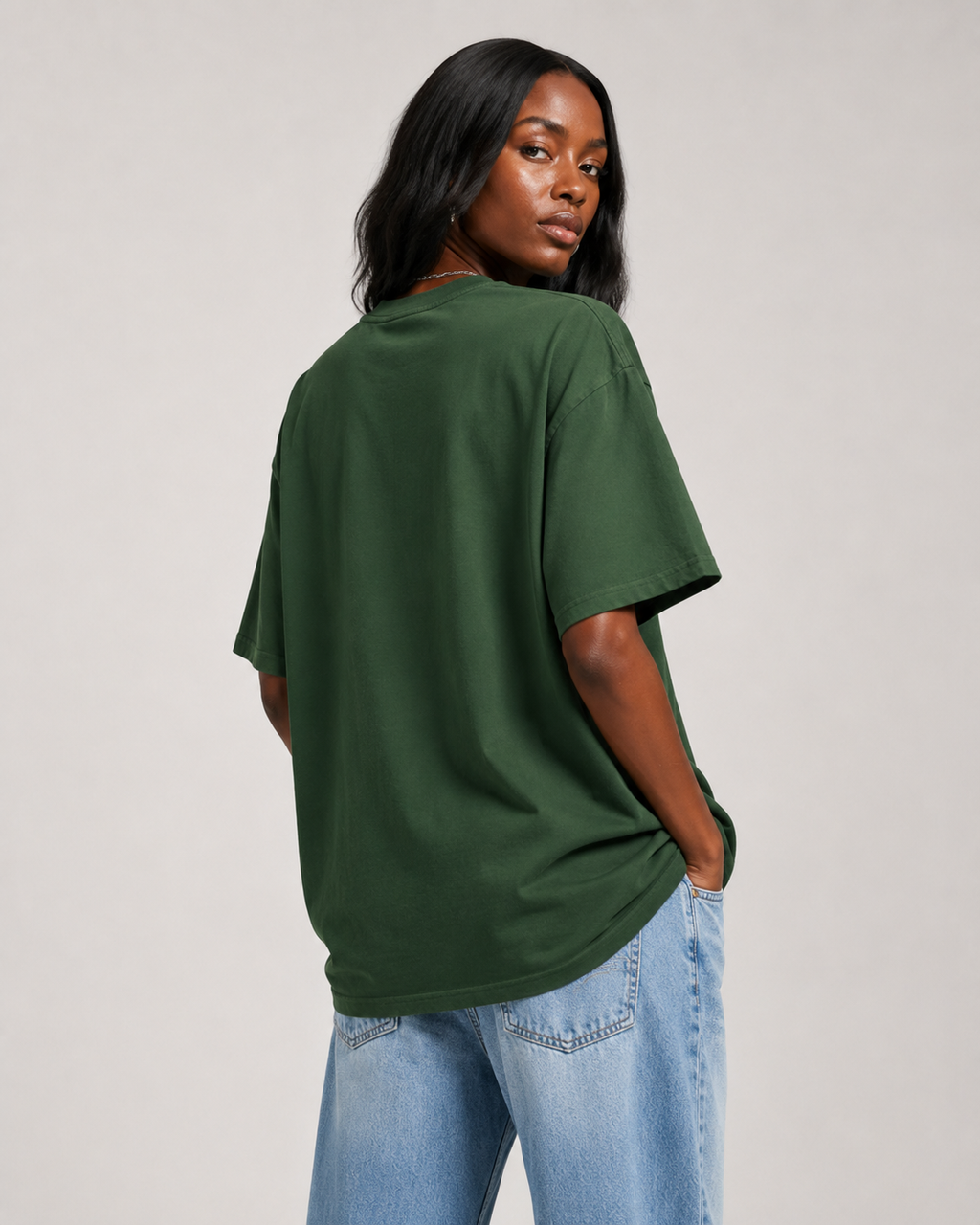 Unisex Crew Neck Sunfade Edge T-Shirt