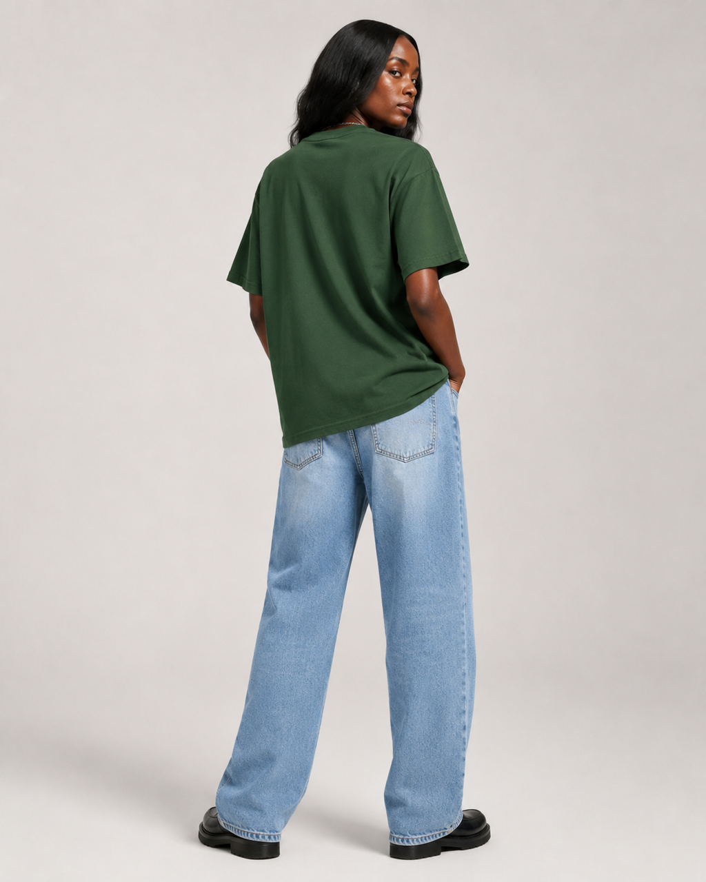 Unisex Crew Neck Sunfade Edge T-Shirt