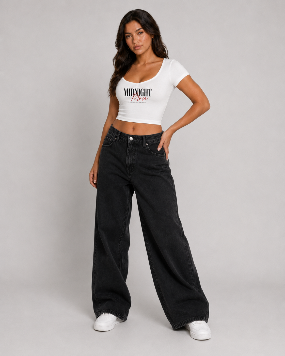 Women's Slim Cap Sleeve Crop T-Shirt