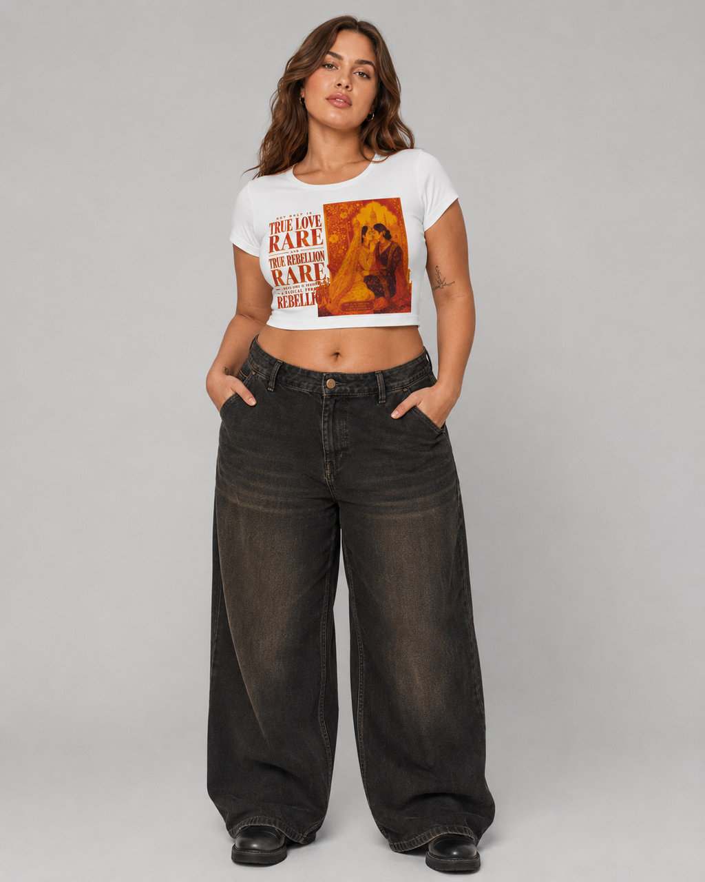 Snow Washed Crop Top