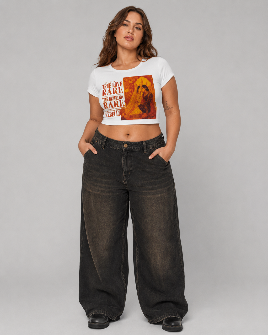 Snow Washed Crop Top