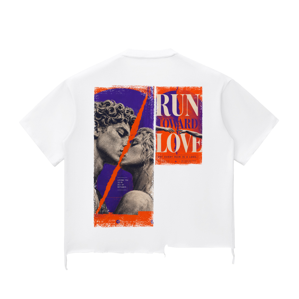 Snow Wash Raw-Hem Boxy T-shirt