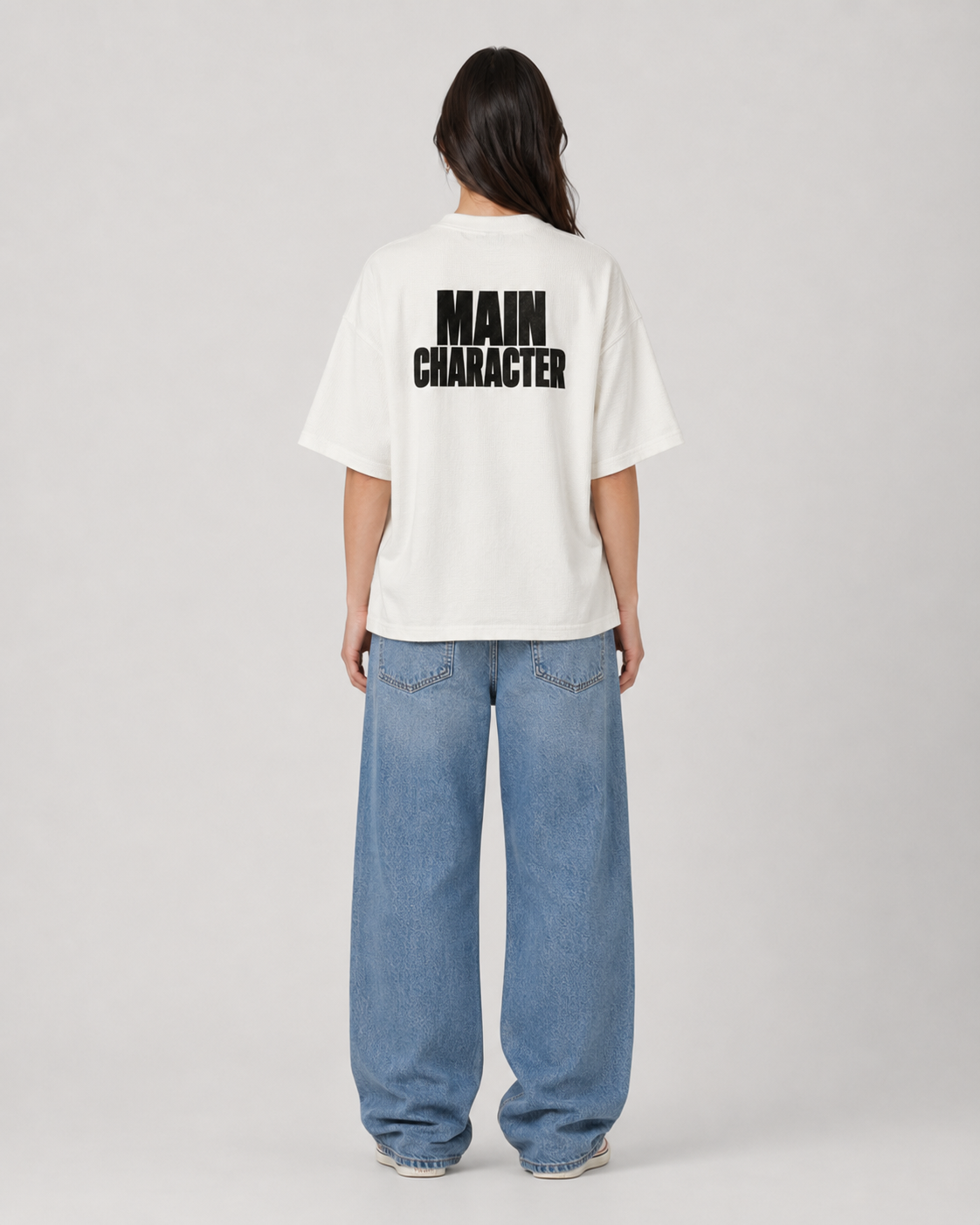 Textured Waffle Washed Boxy T-Shirt