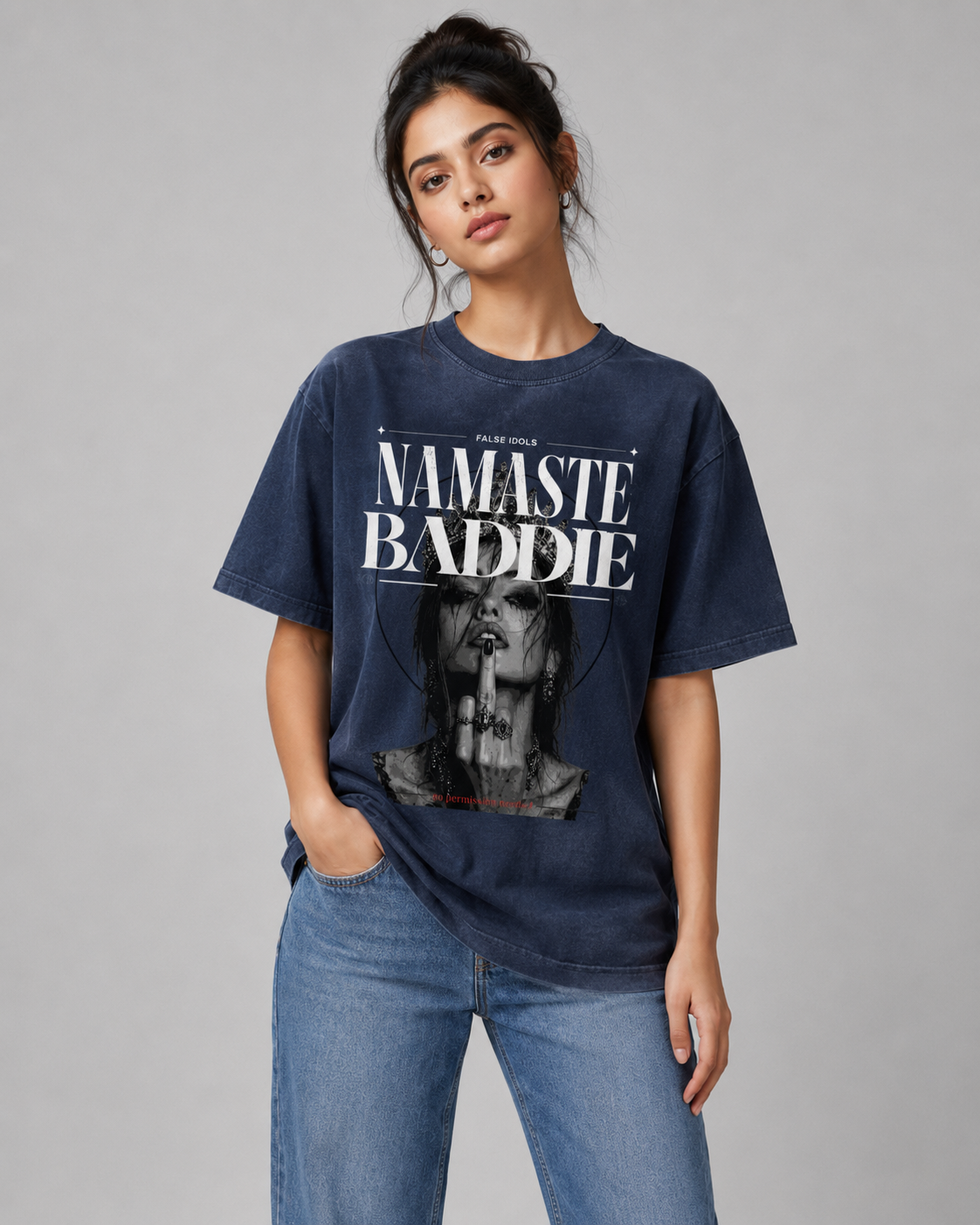 Unisex Crew Neck Sunfade Edge T-Shirt