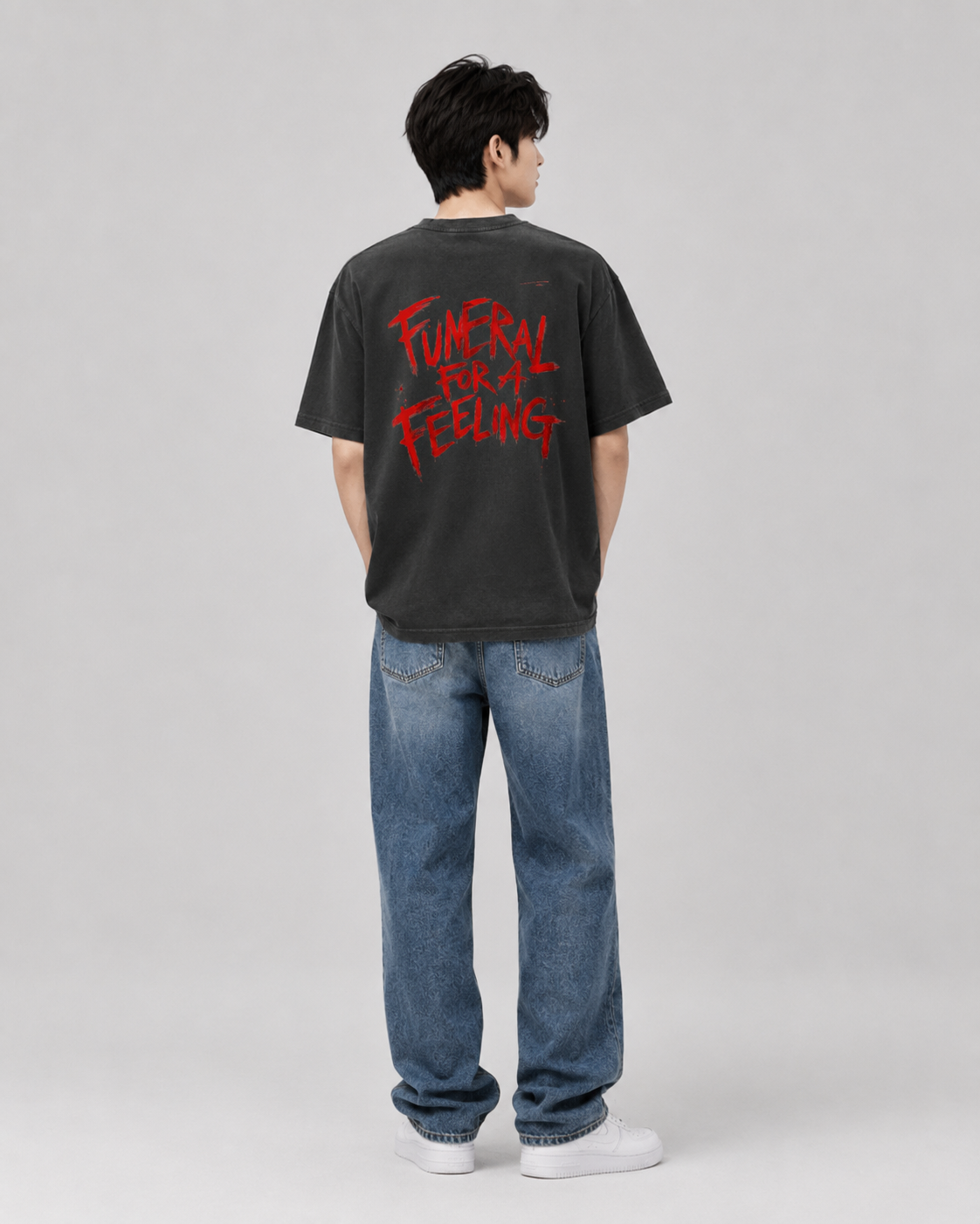 Unisex Crew Neck Sunfade Edge T-Shirt