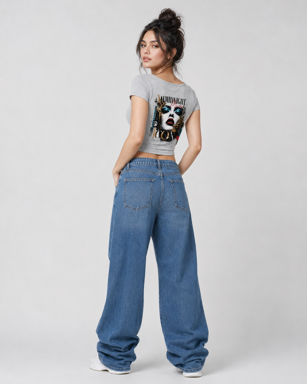 Women's Slim Cap Sleeve Crop T-Shirt