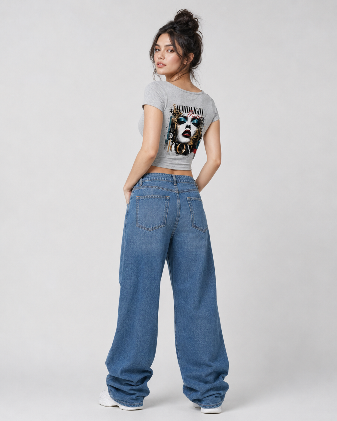 Women's Slim Cap Sleeve Crop T-Shirt