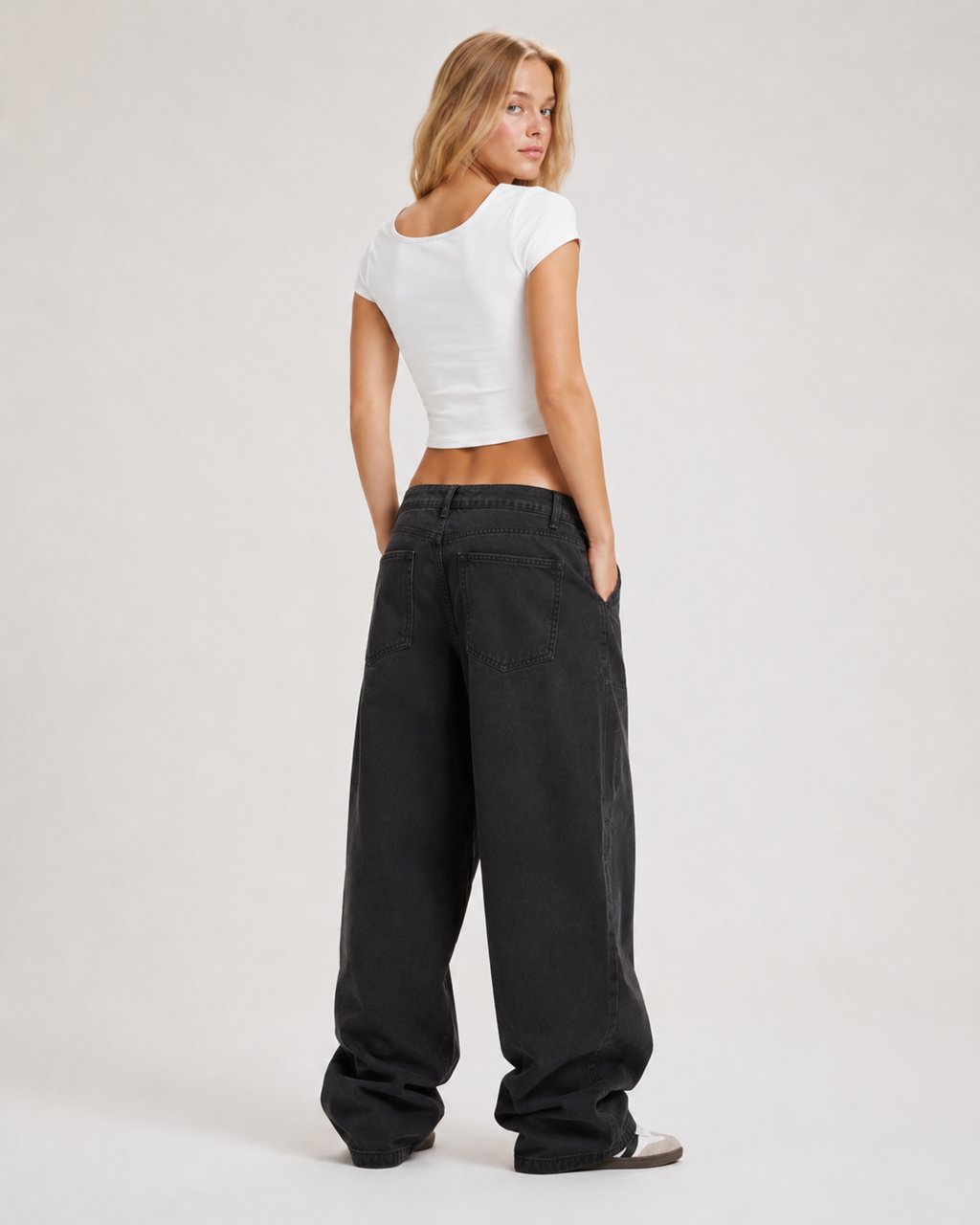 Women's Slim Cap Sleeve Crop T-Shirt