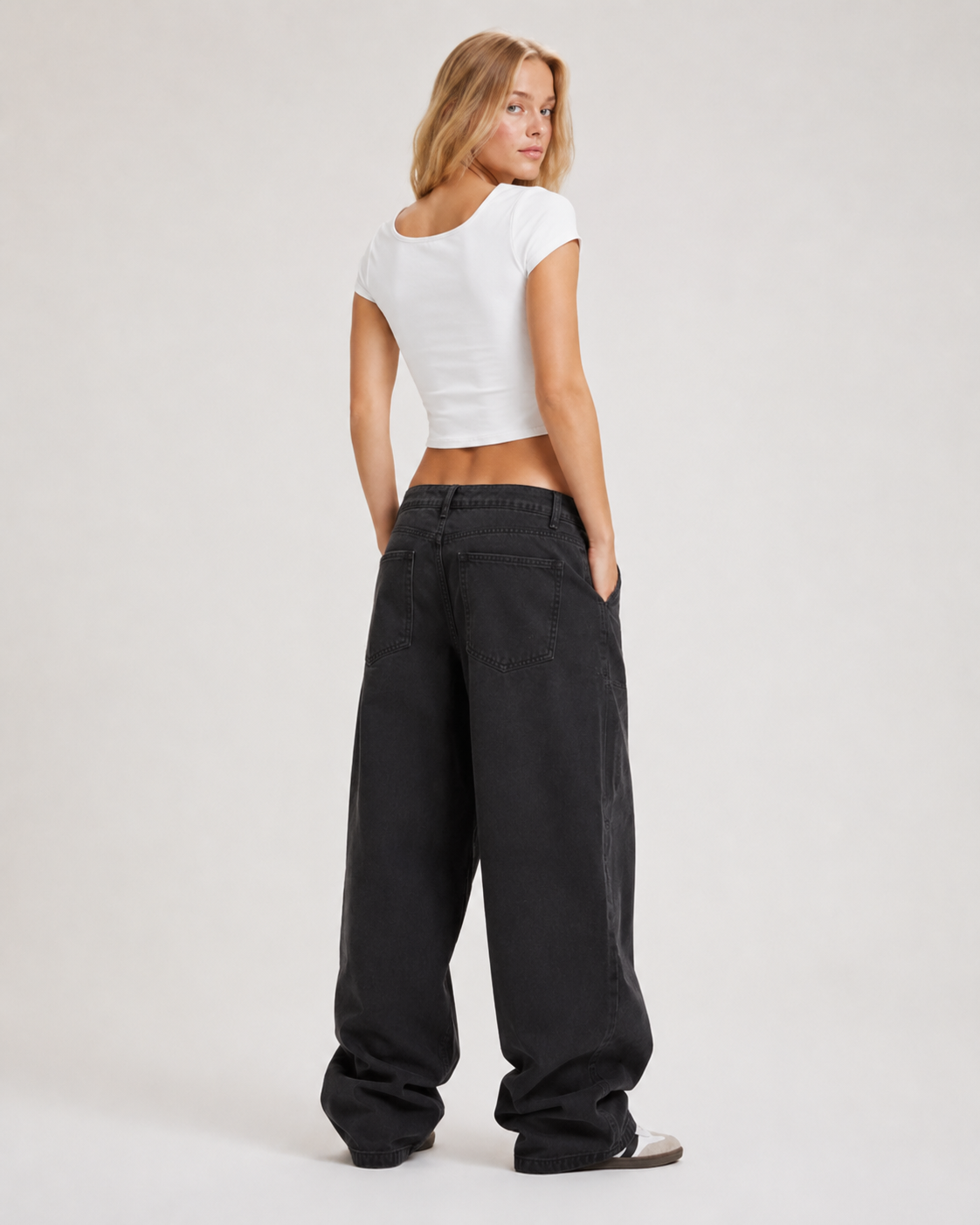 Women's Slim Cap Sleeve Crop T-Shirt