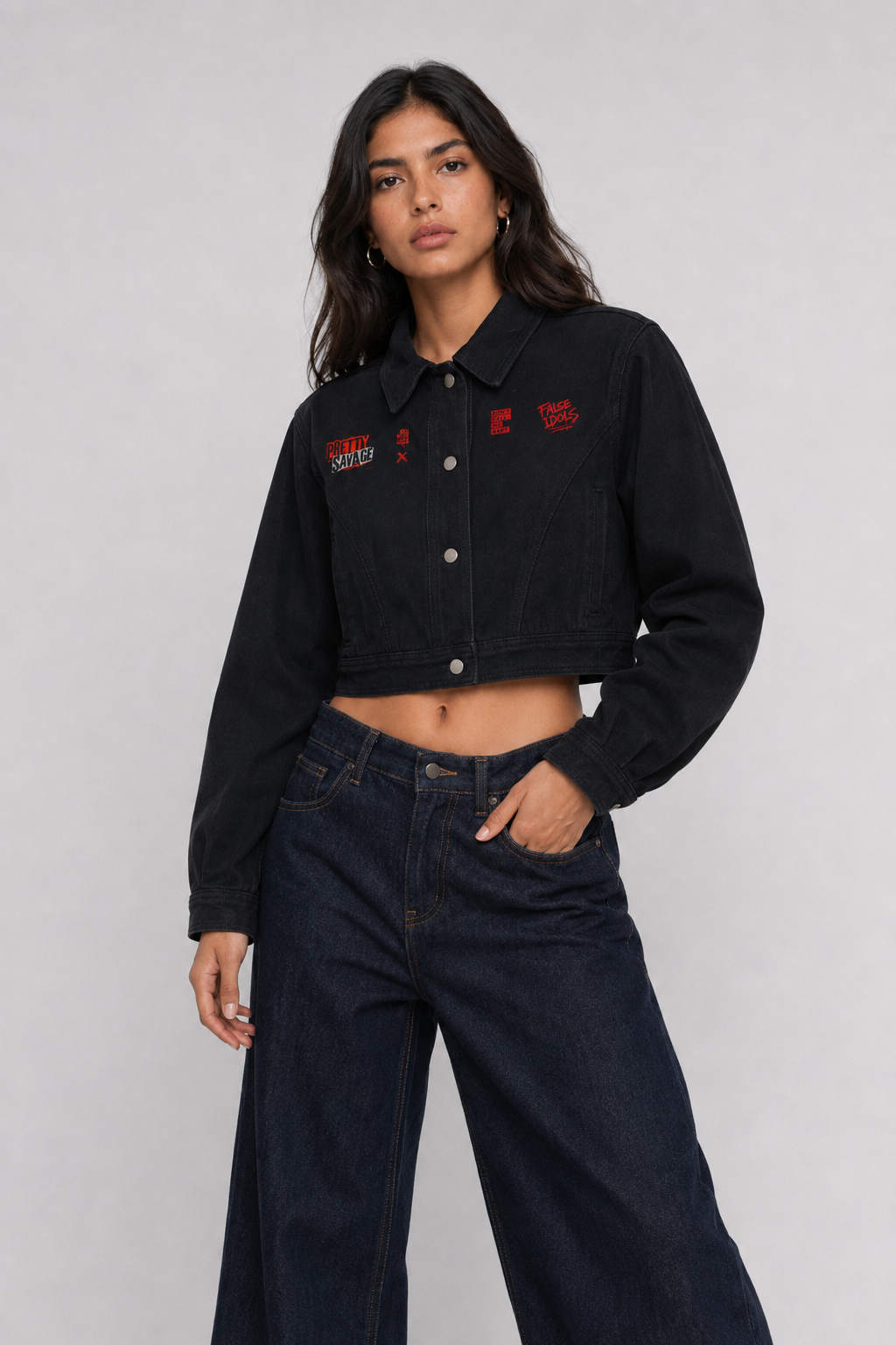 Women’s Crop Denim Jacket