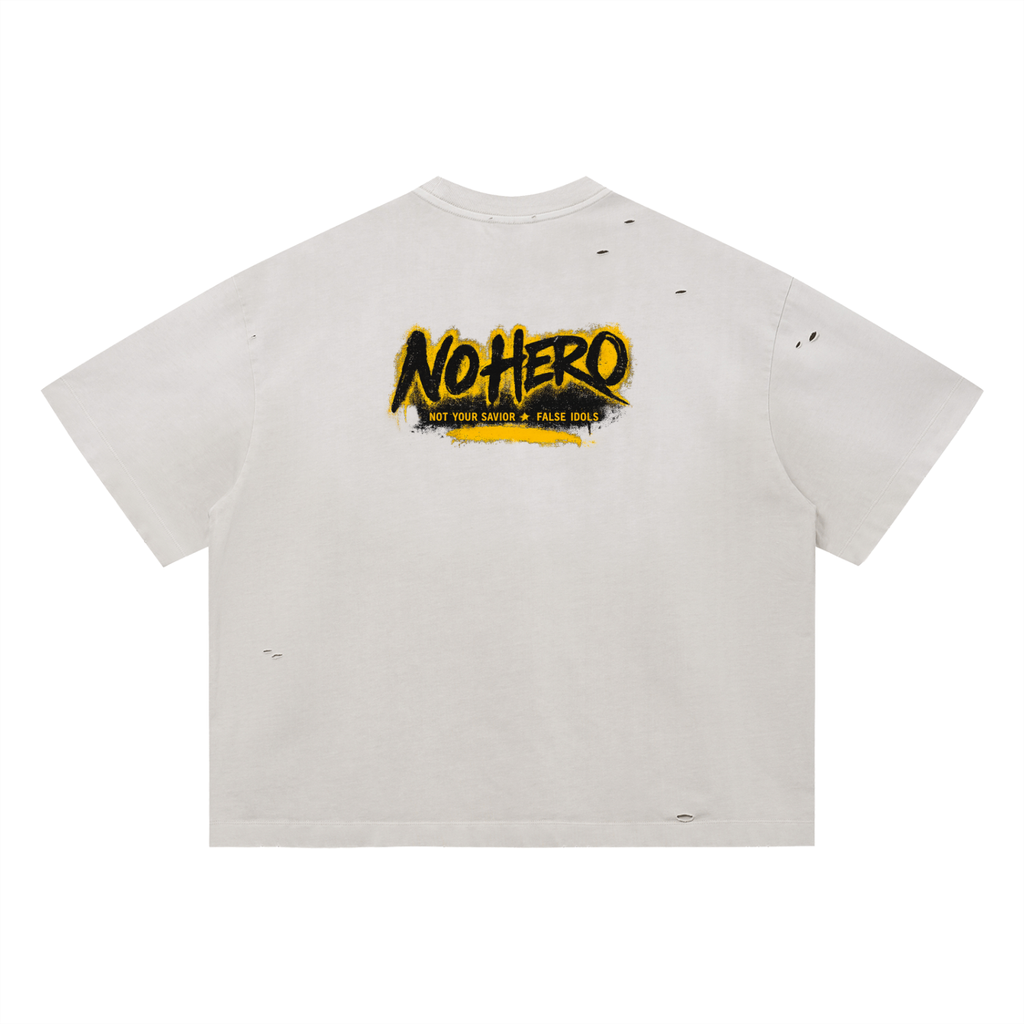Vintage Washed Distressed Boxy Oversized T-Shirt