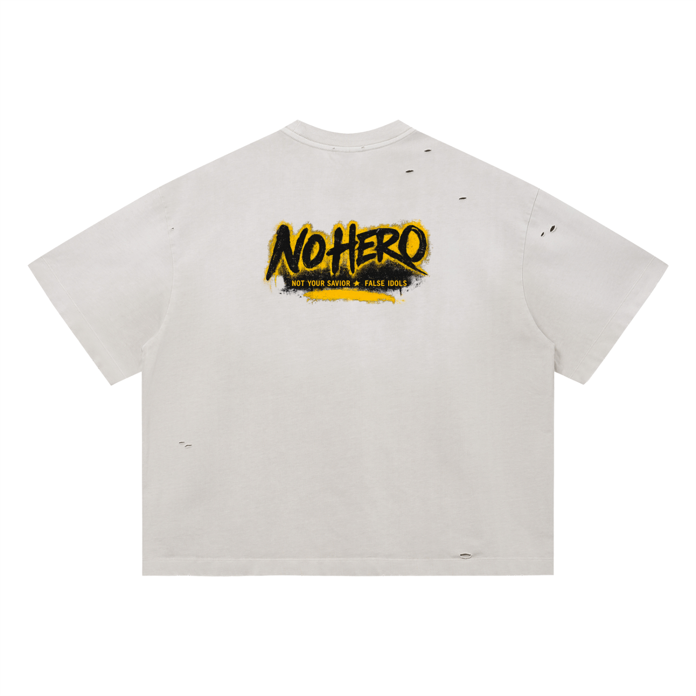 Vintage Washed Distressed Boxy Oversized T-Shirt