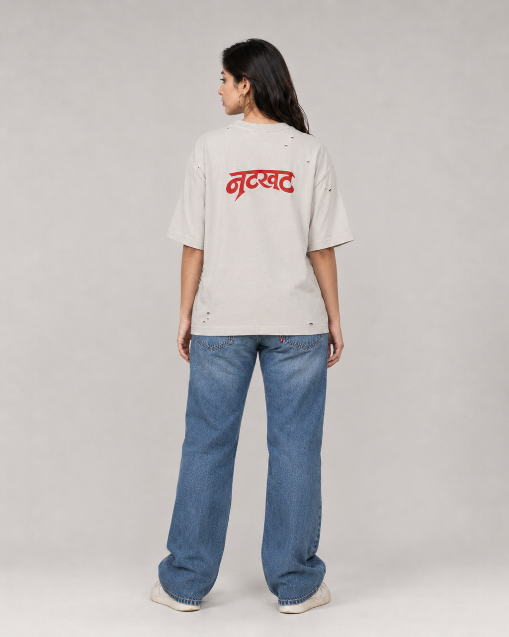 Vintage Washed Distressed Boxy Oversized T-Shirt