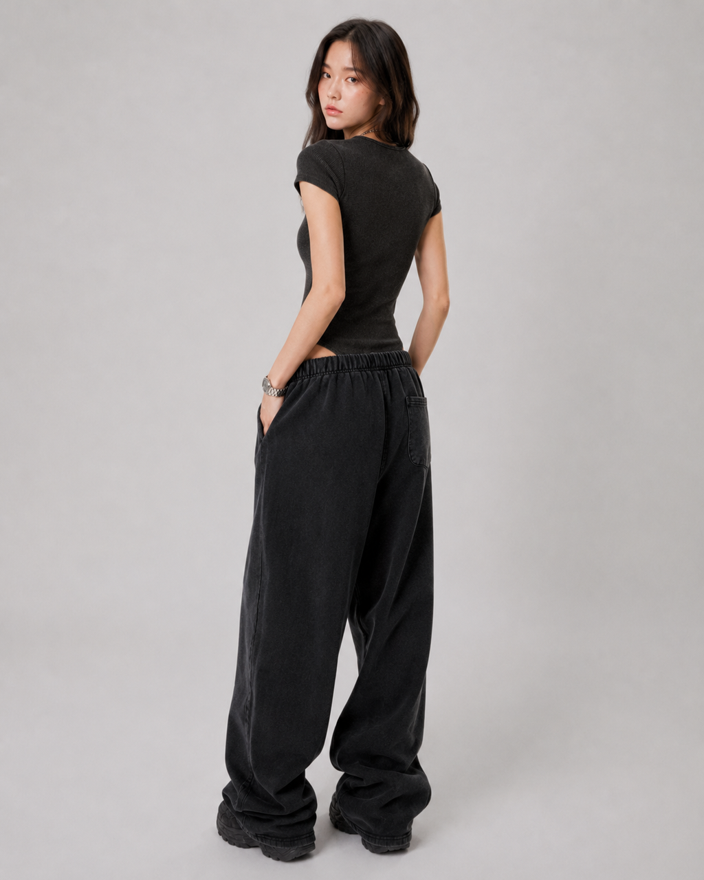 Women's Mineral Wash Crewneck Bodysuit