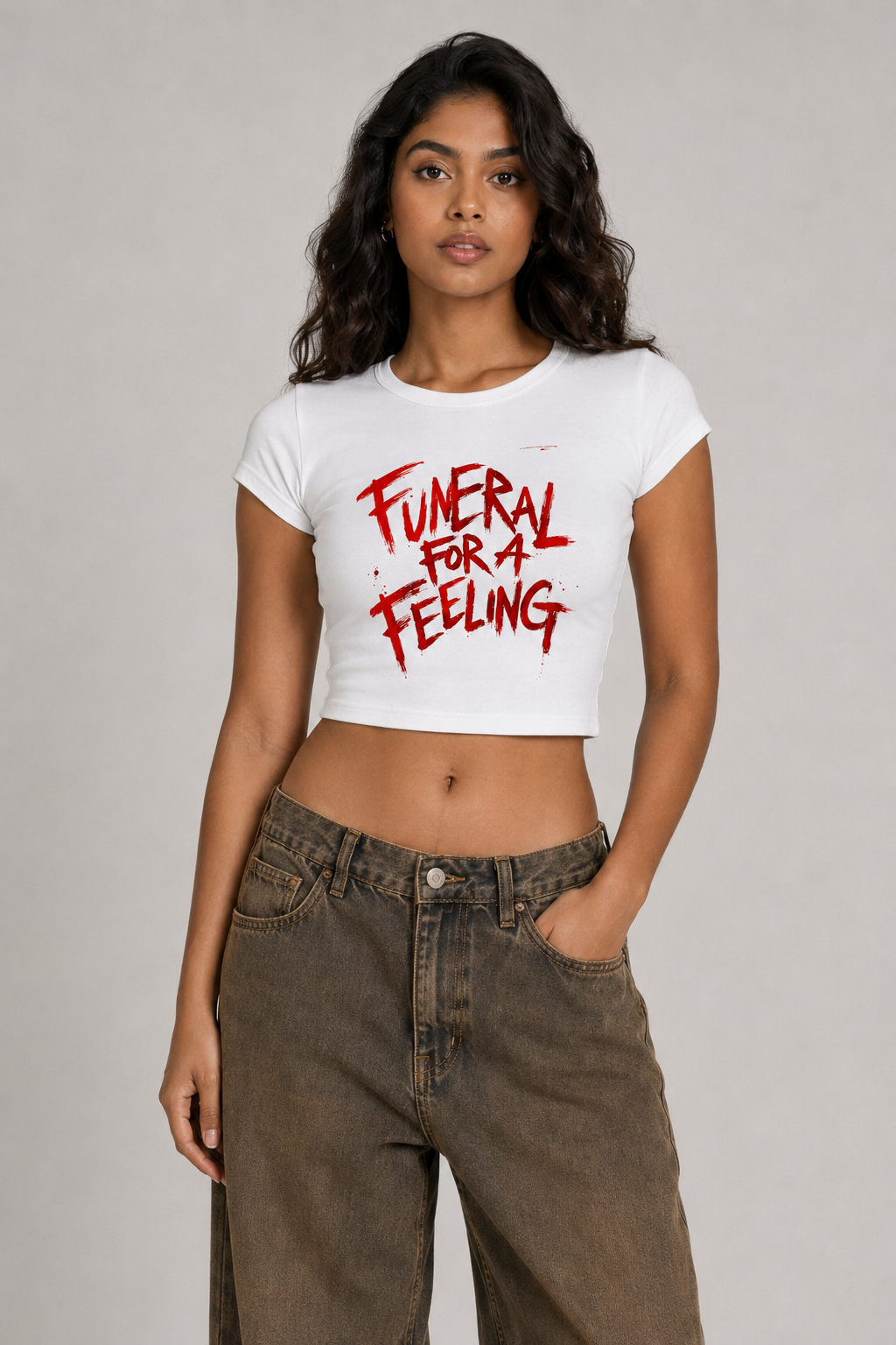 Snow Washed Crop Top