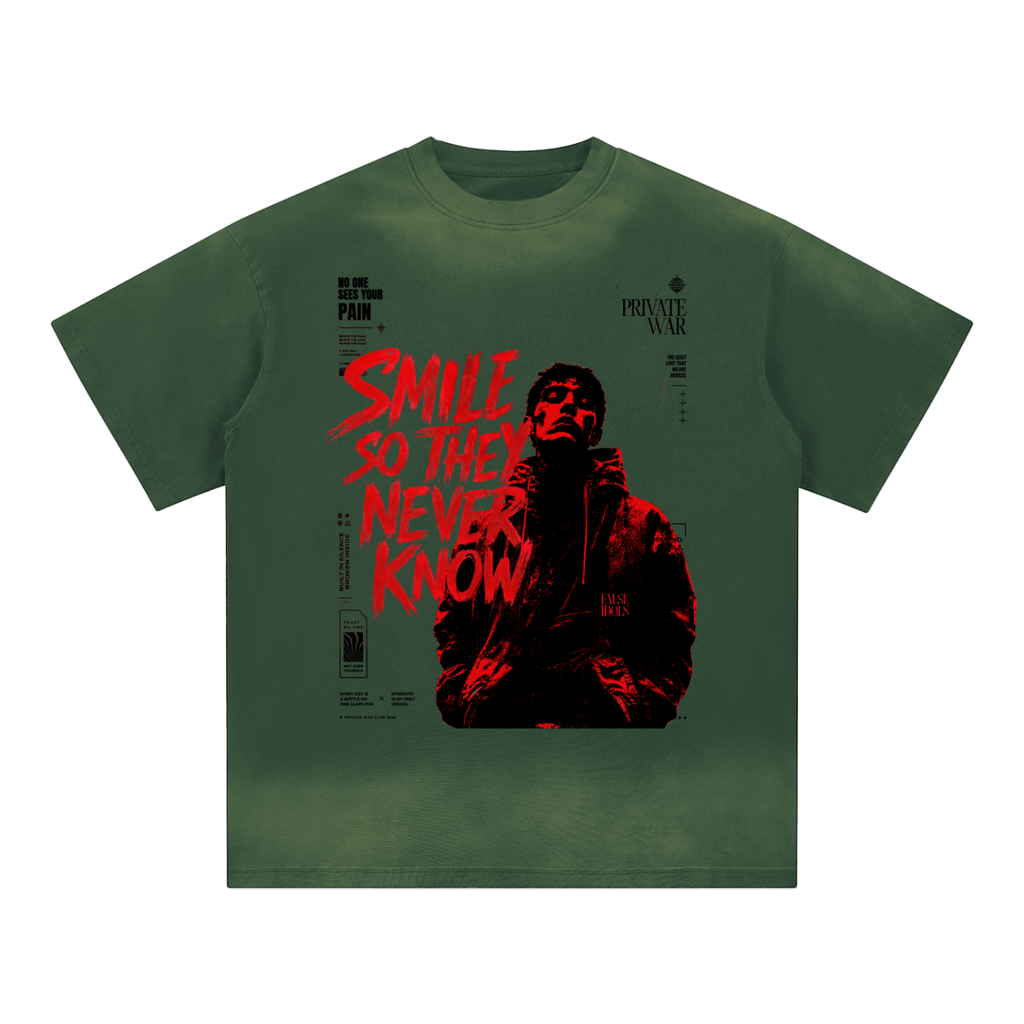 Unisex Crew Neck Sunfade Edge T-Shirt
