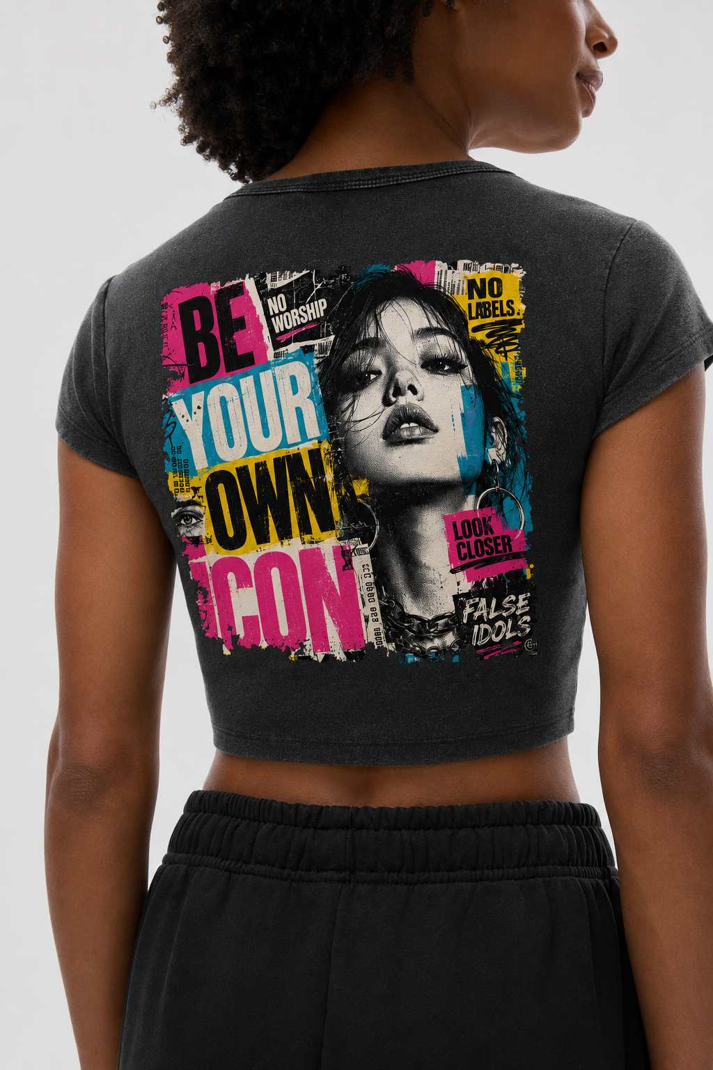 Icon Snow Washed Crop Top