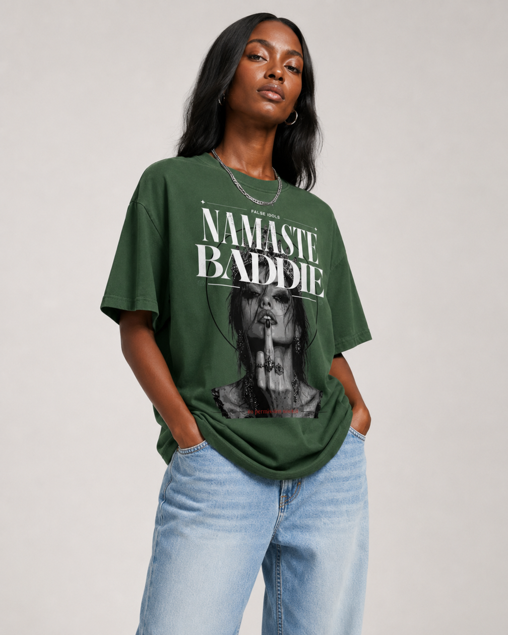 Unisex Crew Neck Sunfade Edge T-Shirt