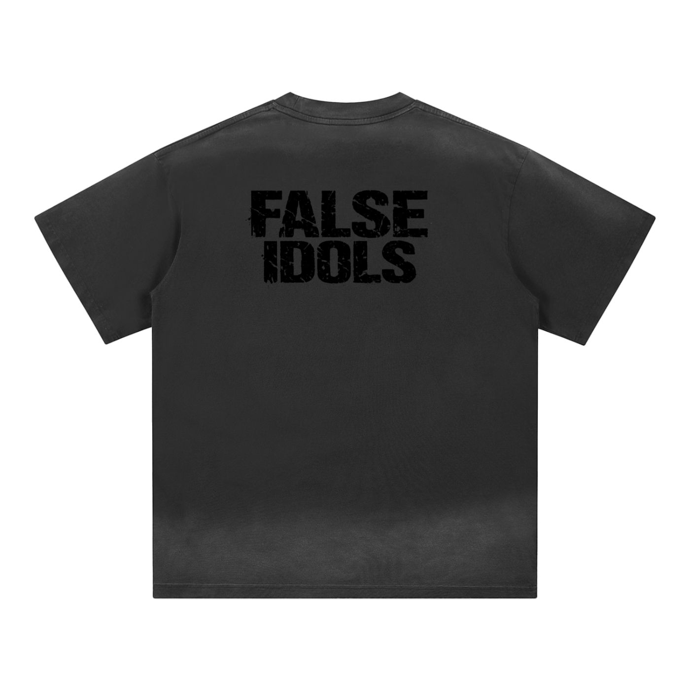 Petite Crew Neck Sunfade Edge T-Shirt