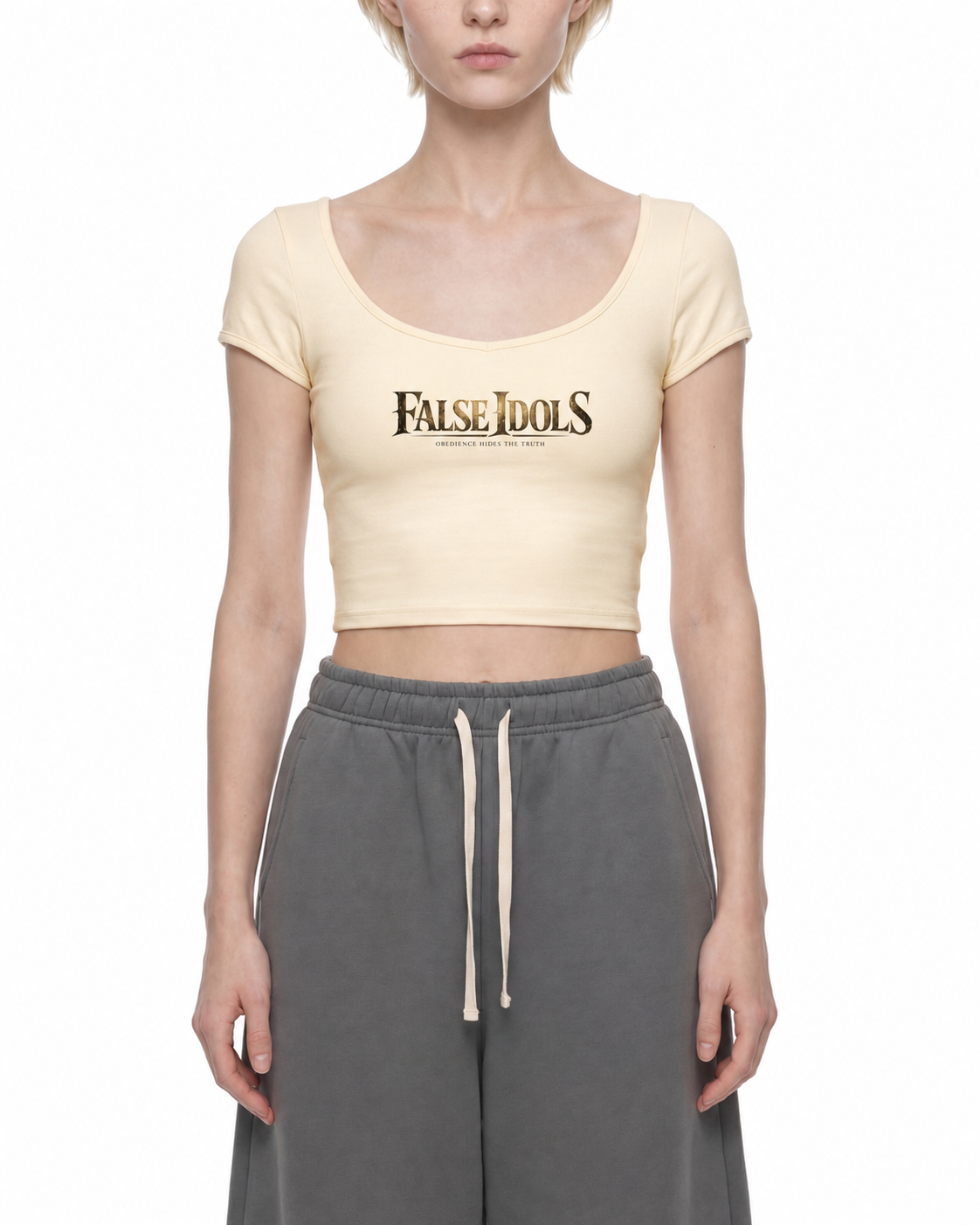 Women's Slim Cap Sleeve Crop T-Shirt