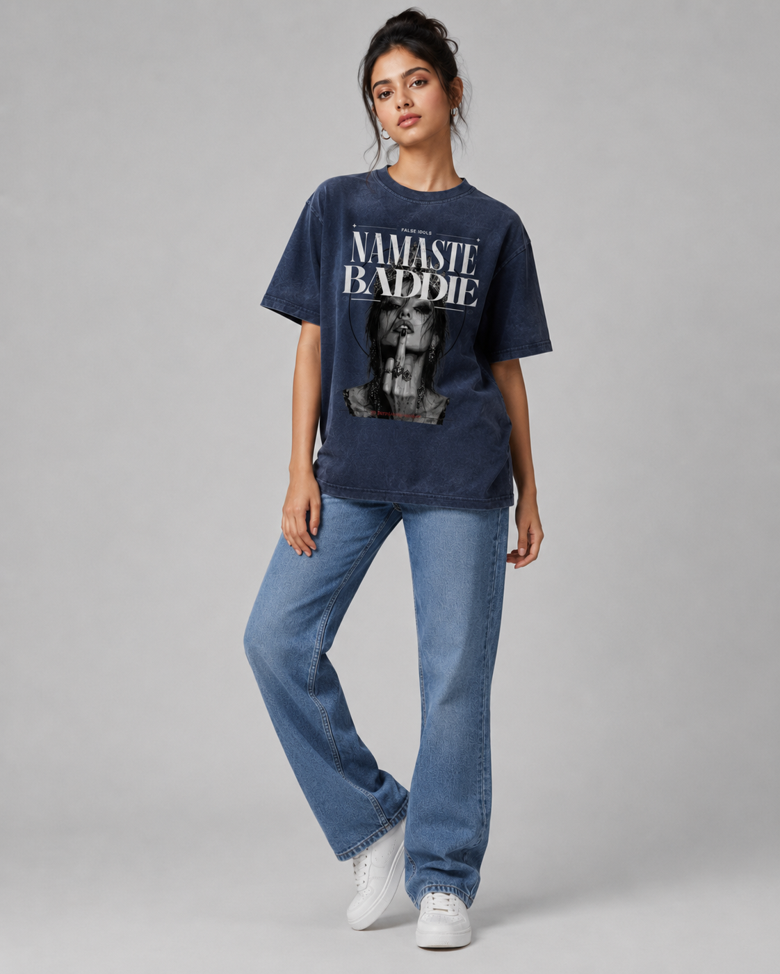 Unisex Crew Neck Sunfade Edge T-Shirt