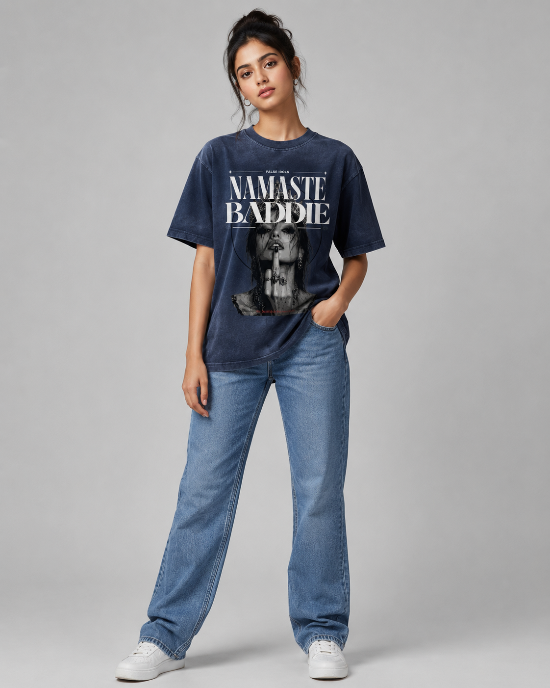 Unisex Crew Neck Sunfade Edge T-Shirt
